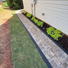 04 drainage correction paver walkway installation