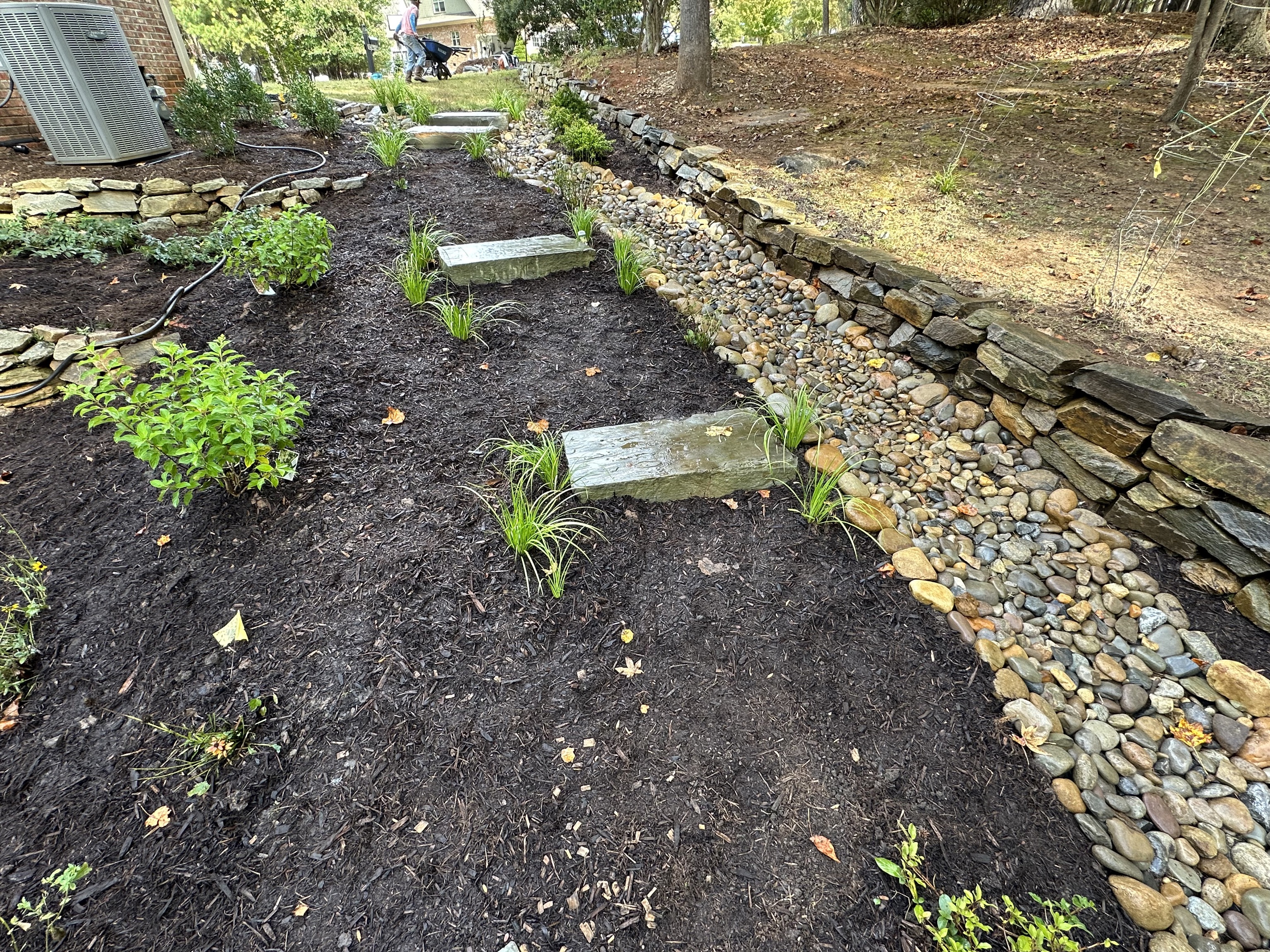 Dry Creek Bed Installation in Spartanburg, SC Thumbnail
